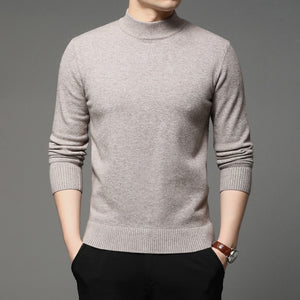 New Men Sweater Fashion Solid Color