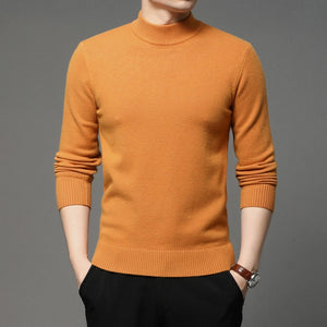 New Men Sweater Fashion Solid Color