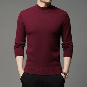 New Men Sweater Fashion Solid Color