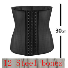 Load image into Gallery viewer, Latex Waist Trainer 25 Steel Bone Women
