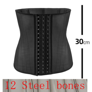 Latex Waist Trainer 25 Steel Bone Women