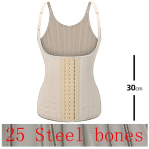 Latex Waist Trainer 25 Steel Bone Women