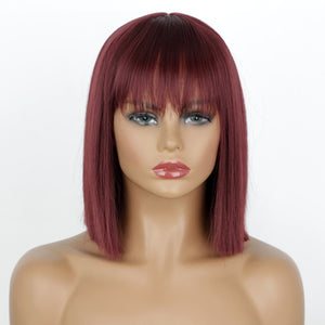 HAIR Short Bob Wig With Bangs for Women