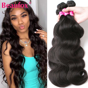 Body Wave Bundles Brazilian Hair Weave Bundles 1/3/4 PCS Human Hair Bundles Natural