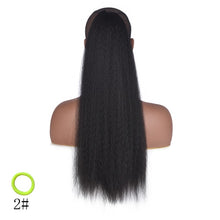 Load image into Gallery viewer, Long Afro Puff Ponytail Hair Kinky Natural Hair Synthetic
