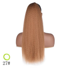 Load image into Gallery viewer, Long Afro Puff Ponytail Hair Kinky Natural Hair Synthetic
