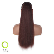 Load image into Gallery viewer, Long Afro Puff Ponytail Hair Kinky Natural Hair Synthetic
