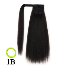 Load image into Gallery viewer, Long Afro Puff Ponytail Hair Kinky Natural Hair Synthetic
