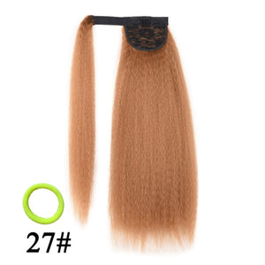 Long Afro Puff Ponytail Hair Kinky Natural Hair Synthetic