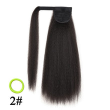 Load image into Gallery viewer, Long Afro Puff Ponytail Hair Kinky Natural Hair Synthetic
