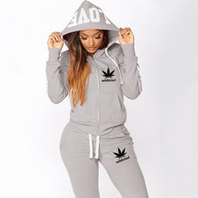 Load image into Gallery viewer, Sport Suits Autumn Female Tracksuits Patchwork Zipper hoodies
