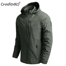 Load image into Gallery viewer, Men Outdoor Hiking Jackets Waterproof Hooded
