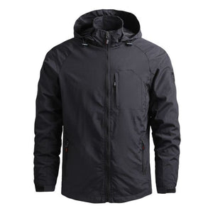 Men Outdoor Hiking Jackets Waterproof Hooded