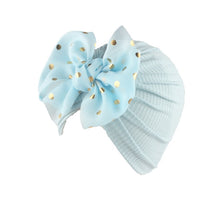 Load image into Gallery viewer, Lovely Shiny Bowknot Baby Hat Cute Solid Color
