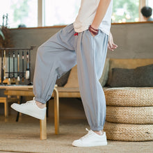 Load image into Gallery viewer, Pants Men Streetwear Casual Joggers Mens Pants Cotton Linen Sweatpants
