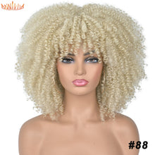 Load image into Gallery viewer, Short Hair Afro Kinky Curly Wigs With Bangs For Black Women
