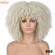 Load image into Gallery viewer, Short Hair Afro Kinky Curly Wigs With Bangs For Black Women
