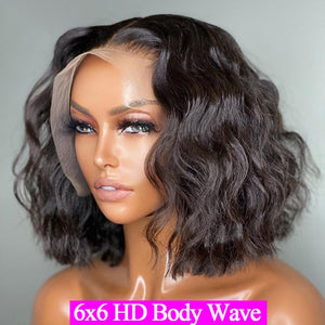 Bob Body Wave 13x6 Lace Frontal Human Hair Wigs