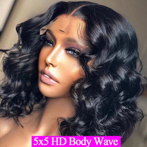 Bob Body Wave 13x6 Lace Frontal Human Hair Wigs