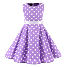 Load image into Gallery viewer, Polka Dot Vintage Kids Midi Party Casual Strawberry
