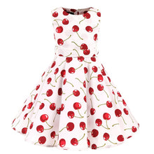 Load image into Gallery viewer, Polka Dot Vintage Kids Midi Party Casual Strawberry
