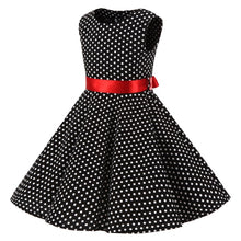 Load image into Gallery viewer, Polka Dot Vintage Kids Midi Party Casual Strawberry
