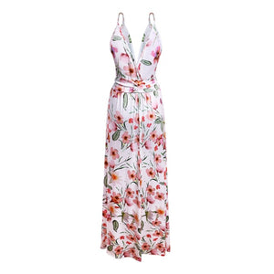 Sling Floral Long Dresses