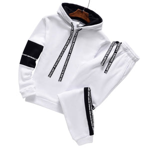 Winter Hoodie Sets Men Tracksuit Casual