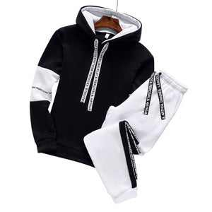 Winter Hoodie Sets Men Tracksuit Casual