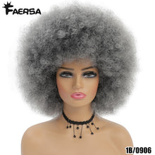 Load image into Gallery viewer, Short Hair Afro Kinky Curly Wigs With Bangs
