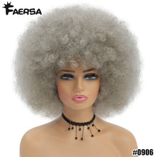 Load image into Gallery viewer, Short Hair Afro Kinky Curly Wigs With Bangs
