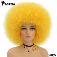 Load image into Gallery viewer, Short Hair Afro Kinky Curly Wigs With Bangs
