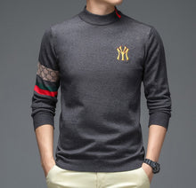 Load image into Gallery viewer, Fashion Brand Luxury Knit Half Turtleneck Men Warm Woolen Sweater Casual
