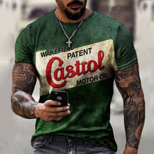 Load image into Gallery viewer, T-Shirt Street Fashion Men Monogram Printed  Short-Sleeved Loose Oversized T-Shirt
