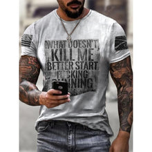 Load image into Gallery viewer, T-Shirt Street Fashion Men Monogram Printed  Short-Sleeved Loose Oversized T-Shirt
