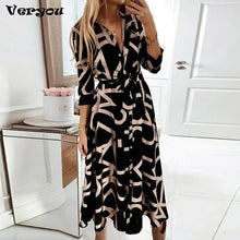 Load image into Gallery viewer, Elegant Shirt Dress Women
