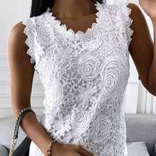 Load image into Gallery viewer, Summer Fashion Ladies Lace Jacquard Sleeveless
