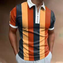 Load image into Gallery viewer, Polo Shirt Joining Together Letters Color Polo Shirts
