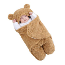 Load image into Gallery viewer, Baby Sleeping Bag Ultra-Soft Fluffy Fleece Newborn Receiving Blanket
