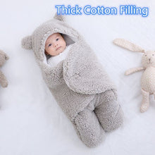 Load image into Gallery viewer, Baby Sleeping Bag Ultra-Soft Fluffy Fleece Newborn Receiving Blanket
