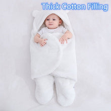 Load image into Gallery viewer, Baby Sleeping Bag Ultra-Soft Fluffy Fleece Newborn Receiving Blanket
