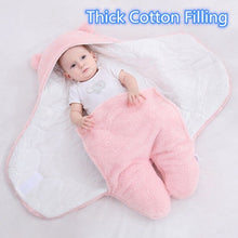 Load image into Gallery viewer, Baby Sleeping Bag Ultra-Soft Fluffy Fleece Newborn Receiving Blanket
