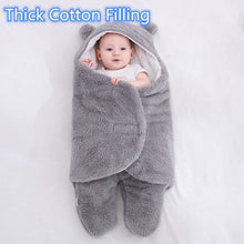 Load image into Gallery viewer, Baby Sleeping Bag Ultra-Soft Fluffy Fleece Newborn Receiving Blanket
