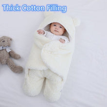 Load image into Gallery viewer, Baby Sleeping Bag Ultra-Soft Fluffy Fleece Newborn Receiving Blanket
