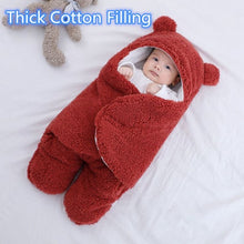 Load image into Gallery viewer, Baby Sleeping Bag Ultra-Soft Fluffy Fleece Newborn Receiving Blanket
