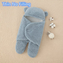 Load image into Gallery viewer, Baby Sleeping Bag Ultra-Soft Fluffy Fleece Newborn Receiving Blanket
