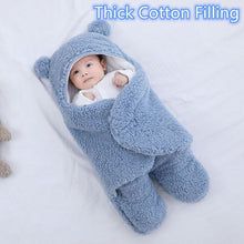 Load image into Gallery viewer, Baby Sleeping Bag Ultra-Soft Fluffy Fleece Newborn Receiving Blanket
