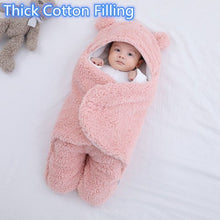 Load image into Gallery viewer, Baby Sleeping Bag Ultra-Soft Fluffy Fleece Newborn Receiving Blanket
