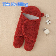 Load image into Gallery viewer, Baby Sleeping Bag Ultra-Soft Fluffy Fleece Newborn Receiving Blanket
