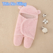 Load image into Gallery viewer, Baby Sleeping Bag Ultra-Soft Fluffy Fleece Newborn Receiving Blanket
